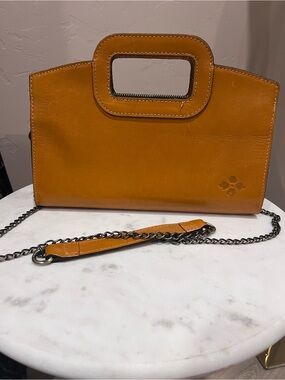 Patricia Nash Leather Handle Bag with Chain & Leather Strap